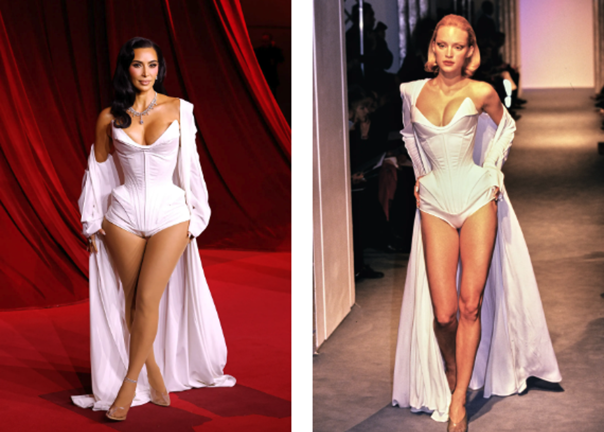 Kim Kardashian 1998 Mugler