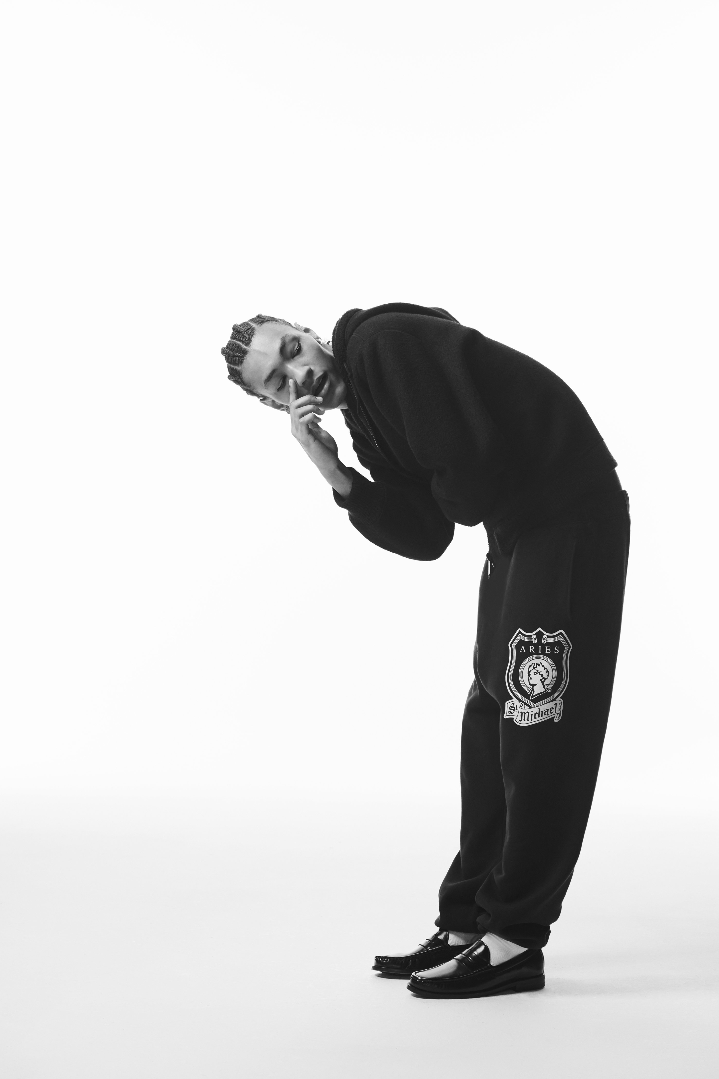 M&S X Aries Hoodie, Joggers BW